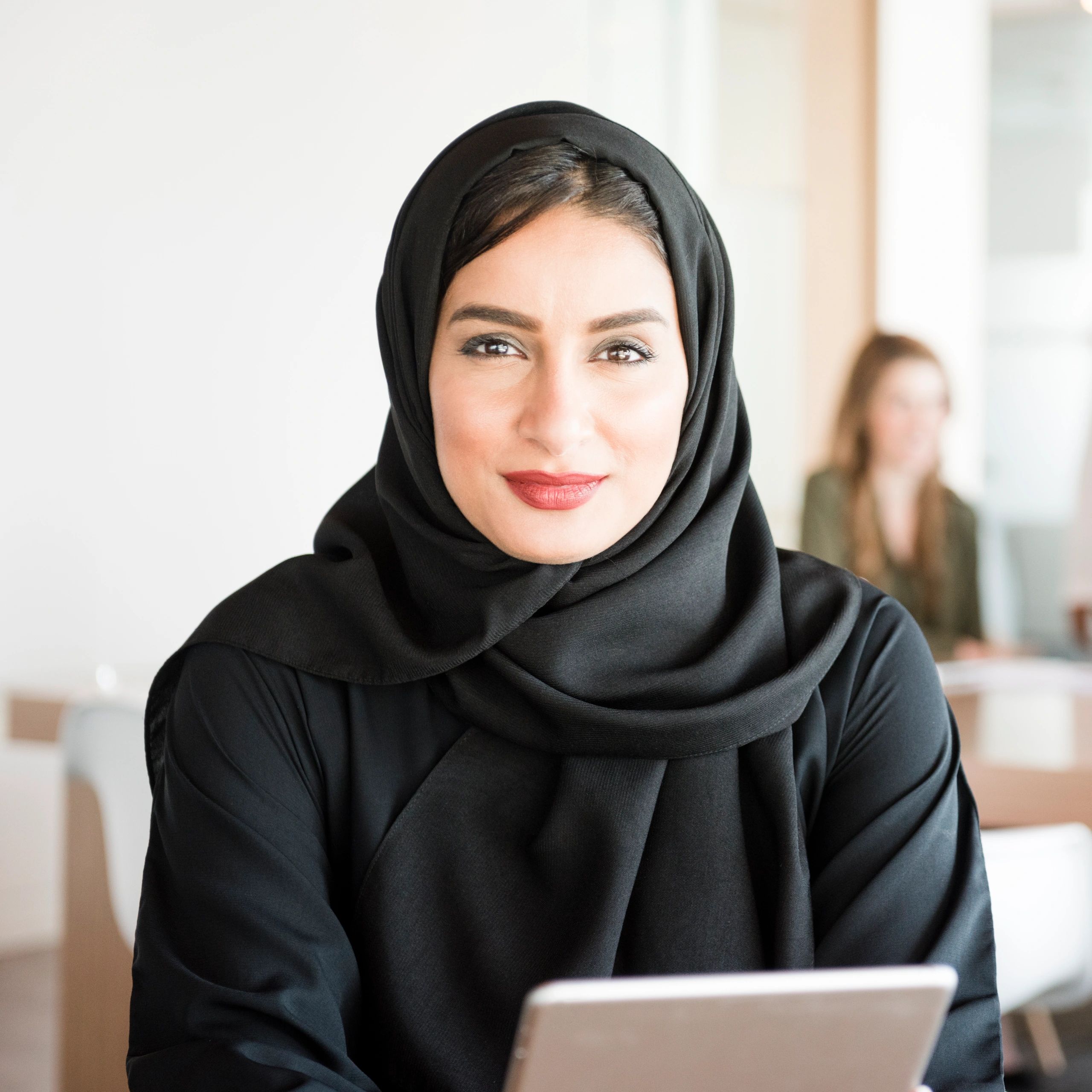 Portrait of Amina Rahman, client strategy lead
